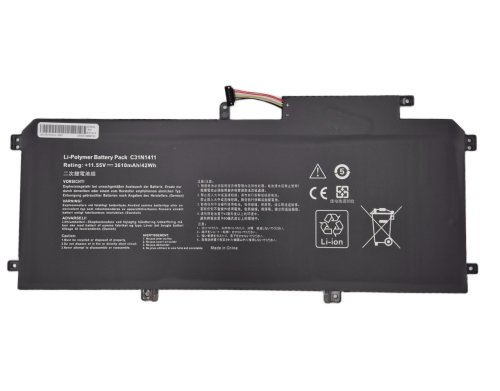 Акумулятор C31N1411 для ASUS UX305/UX305F/UX305C/UX305FA/UX305CA/UX305L/UX305UA/U305/U305FA/U305UA/U305CA/U305LA 11.55V 3610mAh 42Wh