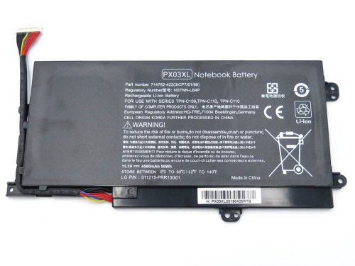 Акумулятор HP PX03XL для ENVY 14-K Touchsmart M6-K/M6-K010DX/M6-K015DX 11.1V 3400mAh 38Wh