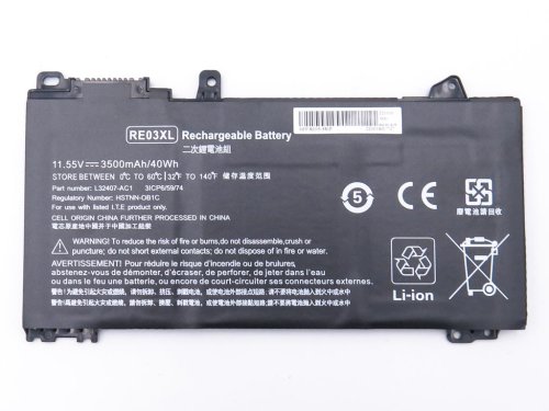 Акумулятор для ноутбука HP RE03XL (HSTNN-DB9N) ProBook 445/450/455/440/430 G6, 11.55V 3500mAh 40Wh