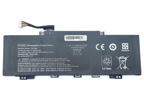 Акумулятор HP PC03XL для Pavilion x360 15-er0125od/4-dw0021na HSTNN-OB1W TPN-DB0E 11.55V 3400mAh