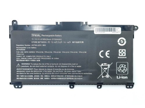Акумулятор TF03XL для HP Pavilion 15-CC105NB/15-CC107NT/15-CC158NR, 11.1V 3700mAh