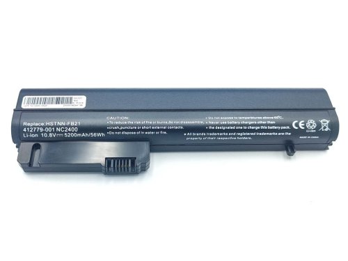 Акумулятор для HP EliteBook 2530p/2540p/2400/2510p/nc2400/NC2410 HSTNN-FB21/FB22/RW556AA/XB21 10.8V 5200mAh 56Wh
