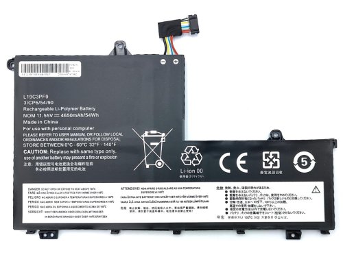 Батарея Lenovo L19C3PF9 для ThinkBook 14-IML/14-IIL/15-IIL/15-IML, 11.55V 4650mAh 53.7Wh (L19M3PF1/2/0)