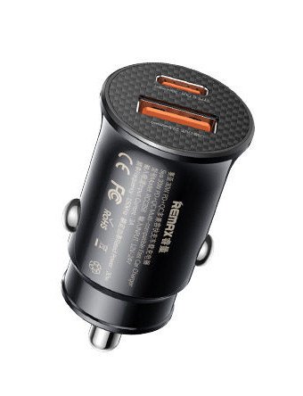 Автозарядка Remax Siya RCC358 30W PD, USB‑C/USB‑A, чорна