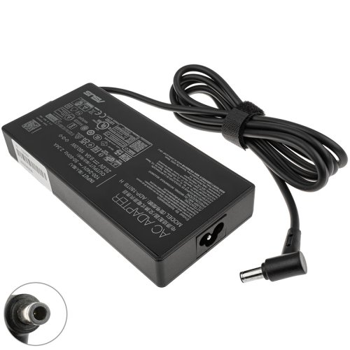 Зарядний адаптер для ноутбука ASUS 180W (20V/9A), штекер 6.0×3.7мм PIN, чорний, прямокутний