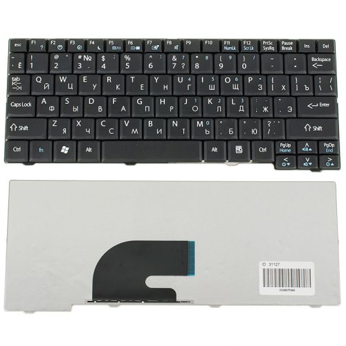 Клавіатура для ноутбука Acer AS A110/A150/D150/D210/D250/P531/ZG5, EM eM250, RU, чорна