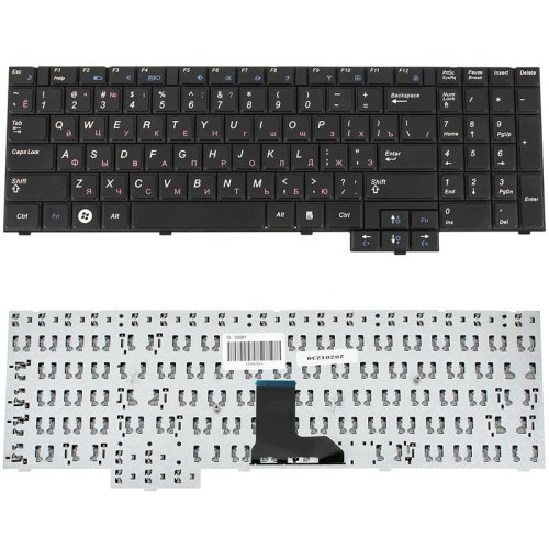 Клавіатура для ноутбука Samsung E352/E452/P580/R519/R523/R525/R528/R530/R538/R540/R620/RV508/RV510, RU, чорна