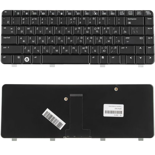 Клавіатура для ноутбука HP (Compaq: 500, 520) RU, чорна