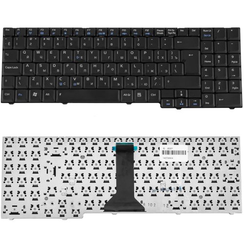 Клавіатура для ноутбука ASUS F7, M51 series (рос), чорна