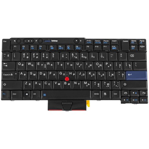Клавіатура для ноутбука Lenovo T410/T420/T510/T520/X220/W510, російська, чорна