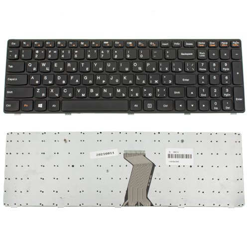 Клавіатура для ноутбука Lenovo G500/G505/G510/G700/G710, російська розкладка, чорна