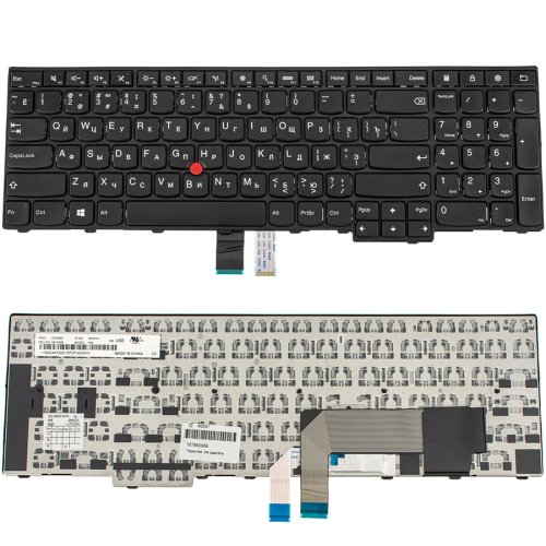 Клавіатура для ноутбука Lenovo ThinkPad Edge E531/E540, російська розкладка, чорна