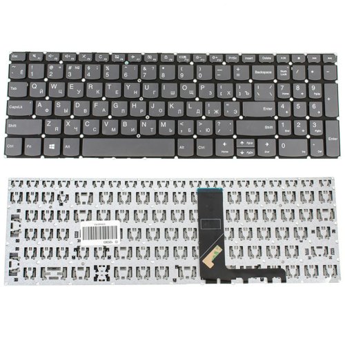 Клавіатура для ноутбука Lenovo IdeaPad 330S-15, RU розкладка, чорна, без рамки
