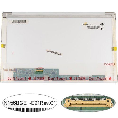 Матриця 15.6" N156BGE-E21 1366×768 LED eDP 30pin глянцева, роз’єм зліва знизу (renew)