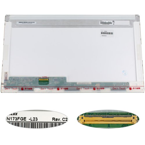 Матриця 17.3" N173FGE-L23 1600×900 40pin LED глянцева, роз’єм зліва знизу (renew) для ноутбука