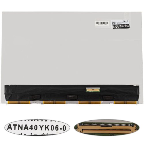 OLED матриця 14" ATNA40YK06 2880×1800 eDP 40pin 90Гц 400кд/м² Slim глянець (розʼєм справа знизу)