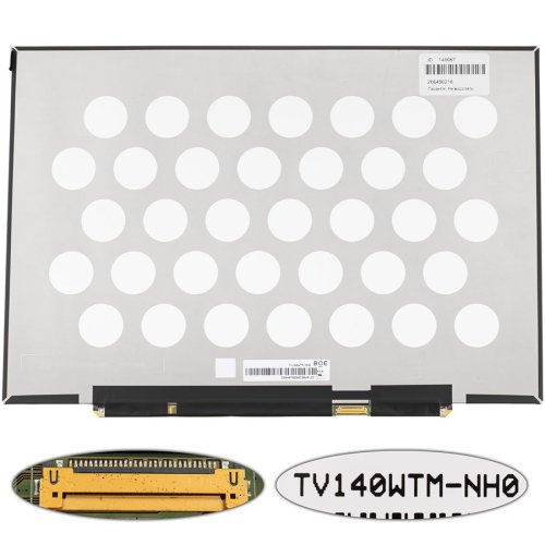 Матриця 14.0" TV140WTM-NH0 2160×1440 eDP 30pin LED Slim глянець, роз’єм справа внизу (ноутбук)
