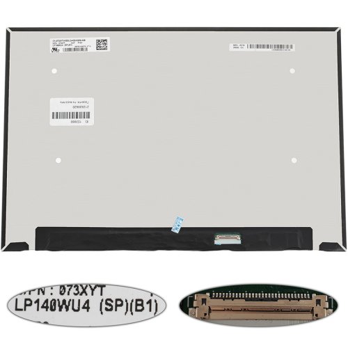 Матриця 14.0" LP140WU4-SPB1 IPS 1920×1200 eDP 30pin LED Slim матова, роз’єм справа знизу