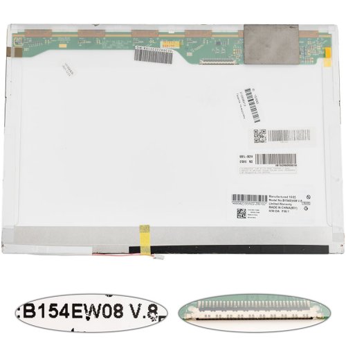 Матриця 15.4" B154EW08 V.8 1280×800, 30pin, 1CCFL, глянець, роз’єм справа зверху (renew)