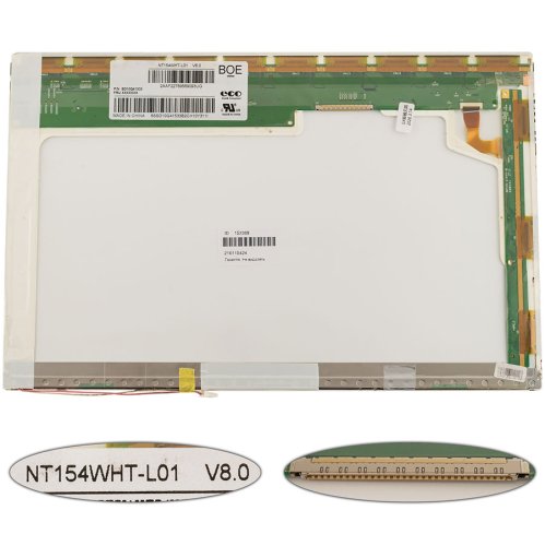 Матриця NT154WHT-L01 15.4" 1280×800 30pin 1CCFL глянець, конектор справа зверху (renew)