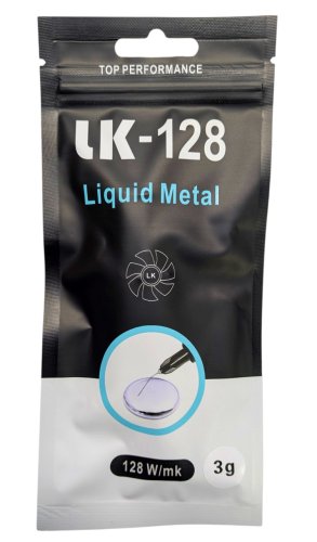 Рідкий метал LK-128 3 г, 128 Вт/мК для CPU, GPU, ноутбуків і PS5