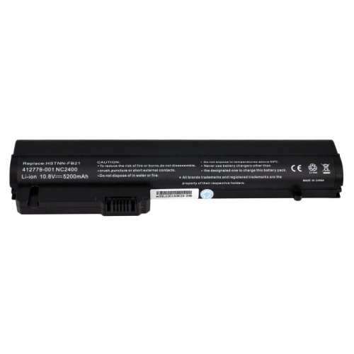 5200mAh 10.8V акумулятор для HP EliteBook 2530p Business Notebook 2510p nc2400 HSTNN-DB23 412779-001 HSTNN-FB21 HSTNN-XB21