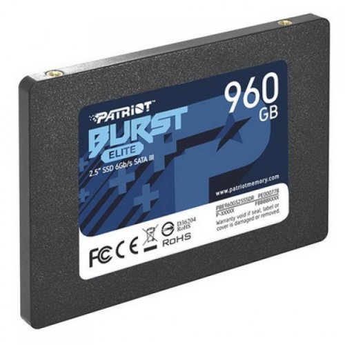 SSD 960GB Patriot Burst Elite 2.5" SATAIII TLC (PBE960GS25SSDR)
