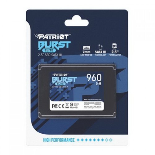 SSD 960GB Patriot Burst Elite 2.5" SATAIII TLC (PBE960GS25SSDR)