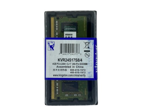 Оперативна пам'ять Kingston SODIMM DDR4 4GB 2400 1.2V 260PIN KVR24S17S8/4