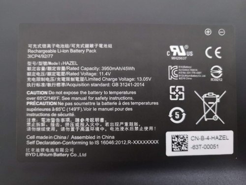 Original 4640mAh 11.55V батарея для Razer Blade Stealth 2016 v2 RZ09-01962E12 RZ09-01962W10 RZ09-01962E52 RZ09-0168 Series 3ICP4/92/77 RC30-0196 3ICP4/92/80