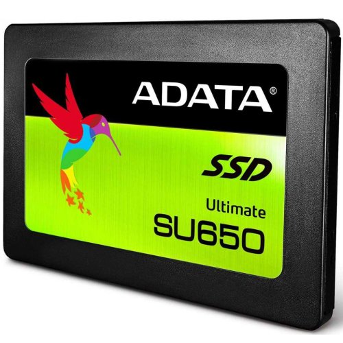 Накопичувач 2.5" SSD  960GB ADATA ULTIMATE SU650 Series, ASU650SS-960GT-R, 3D NAND TLC, SATA-III 6Gb/s, зап/чт. - 450/520мб/с