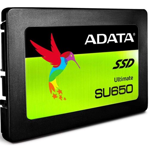 Накопичувач 2.5" SSD  960GB ADATA ULTIMATE SU650 Series, ASU650SS-960GT-R, 3D NAND TLC, SATA-III 6Gb/s, зап/чт. - 450/520мб/с