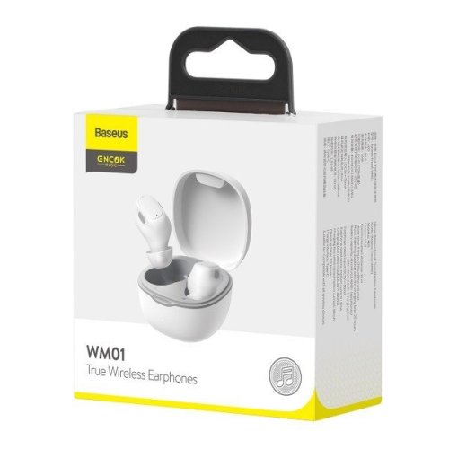 Бездротові Bluetooth навушники Baseus WM01 TWS White (NGTW240002)