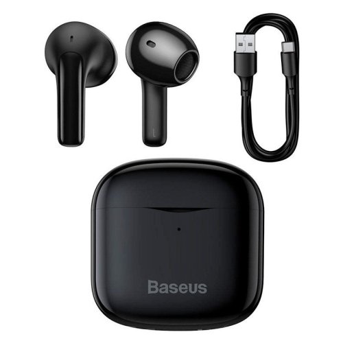 Бездротові Bluetooth навушники BASEUS True Wireless Earphones Bowie E3 IP64 | Black (NGTW080001)