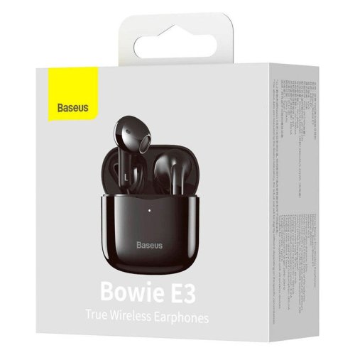Бездротові Bluetooth навушники BASEUS True Wireless Earphones Bowie E3 IP64 | Black (NGTW080001)