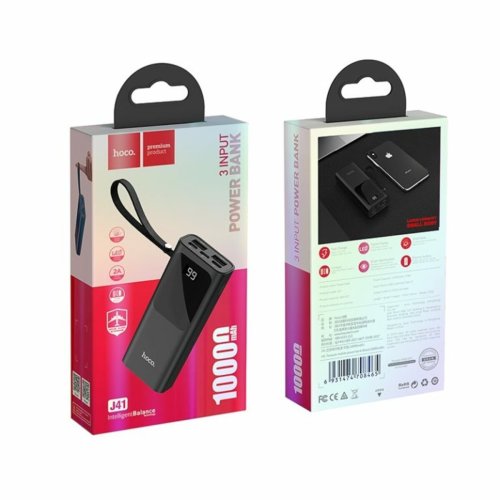 Зовнішній аккумулятор HOCO J41 Treasure mobile power bank(10000mAh) Black