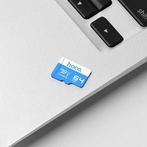 Карта пам'яті Hoco TF 64GB MicroSD (90Мб/с, швидкісна) - Блакитний