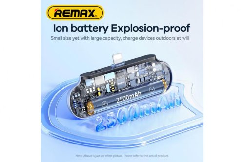 УMБ білий 2500mAh Remax RPP-576 швидка допомога до айфона (White Capsule Series)