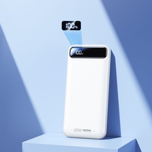 УМБ білий 10000mAh Remax RPP-520 20W+22.5WQC + PD Швидка зарядка