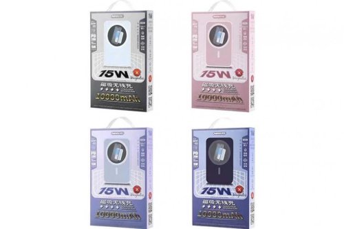 Магнітний бездротовий повербанк Remax RPP-65 10000mAh  PD20W Magsafe ( Usion Series) синій