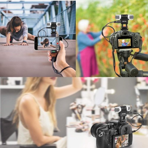 Всеспрямований конденсаторний конденсаторний стереомікрофон-гармата Boya BY-MM3