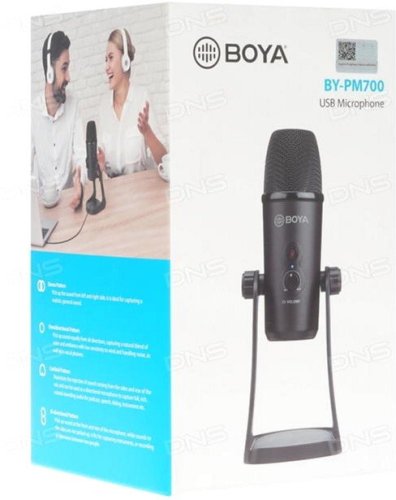 Конденсаторний USB мікрофон BOYA BY-PM700 для запису інтерв'ю, подкастінгу, конференц-зв'язку