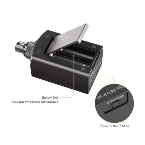 Бездротовий радіопередавач BOYA BY-WXLR8 pro XLR для динамічних та конденсаторних мікрофонів