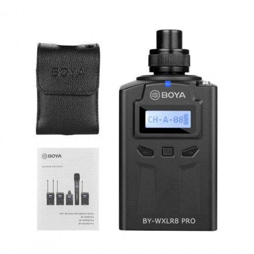 Бездротовий радіопередавач BOYA BY-WXLR8 pro XLR для динамічних та конденсаторних мікрофонів