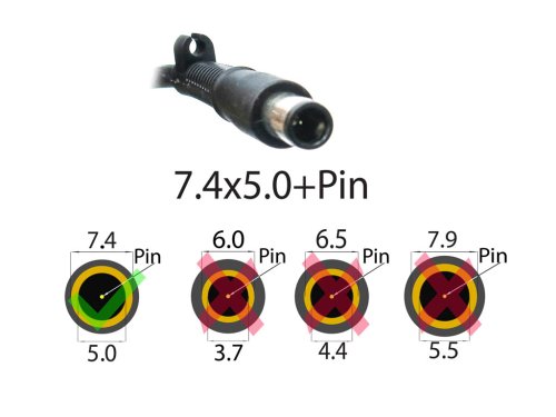 200W 7.4x5.0+PIN блок живлення для HP 19.5V 10.3A