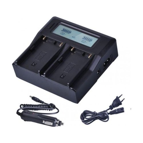 Інтелектуальний зарядний пристрій на 2 батареї (KingMa) для Canon BP-820 BP-828 HPW-13367