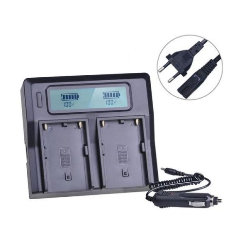 Інтелектуальний зарядний пристрій на 2 батареї (KingMa) для Canon BP-820 BP-828 HPW-13367