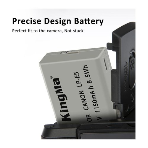 Батарея для фотоапарату Canon LP-E5 (KingMa) 1150 mAh HPW-14166