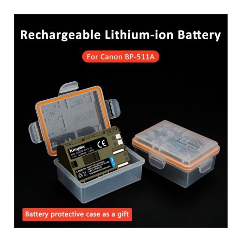 Батарея для фотоапарату Canon BP-511 (KingMa) 1600 mAh HPW-14109