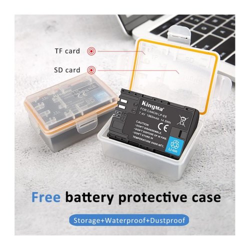 Батарея для фотоапарату Blackmagic LP-E6 (KingMa) 1960 mAh HPW-14545